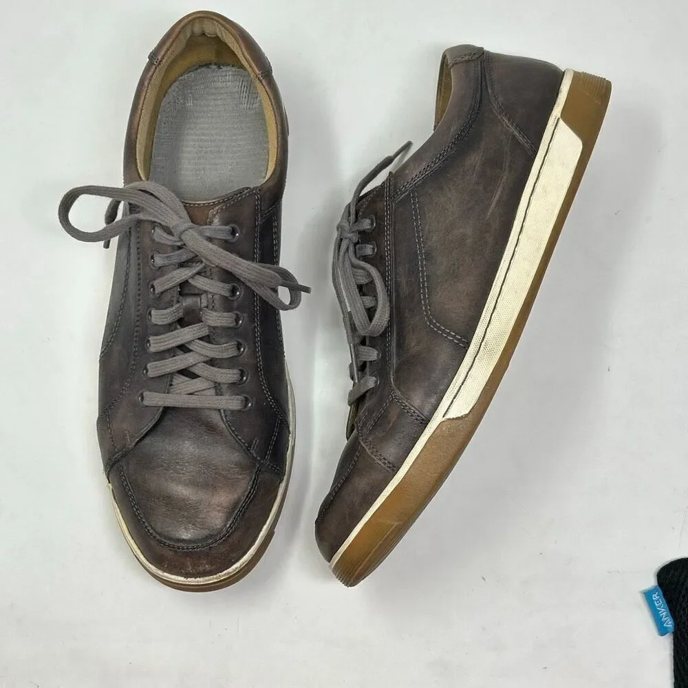 Cole Haan Vartan Sport Oxfords Leather Sneakers Mens Sz 10 Ironstone Brown Gray